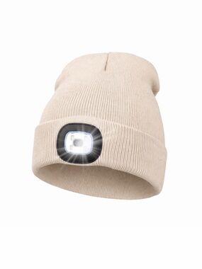 beanie with rechargeable light